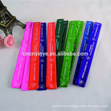 High-quality colorful printing silicone slap bracelet with logo for kids